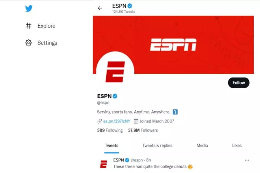 ESPN Twitter