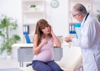 pregnant woman at doctor